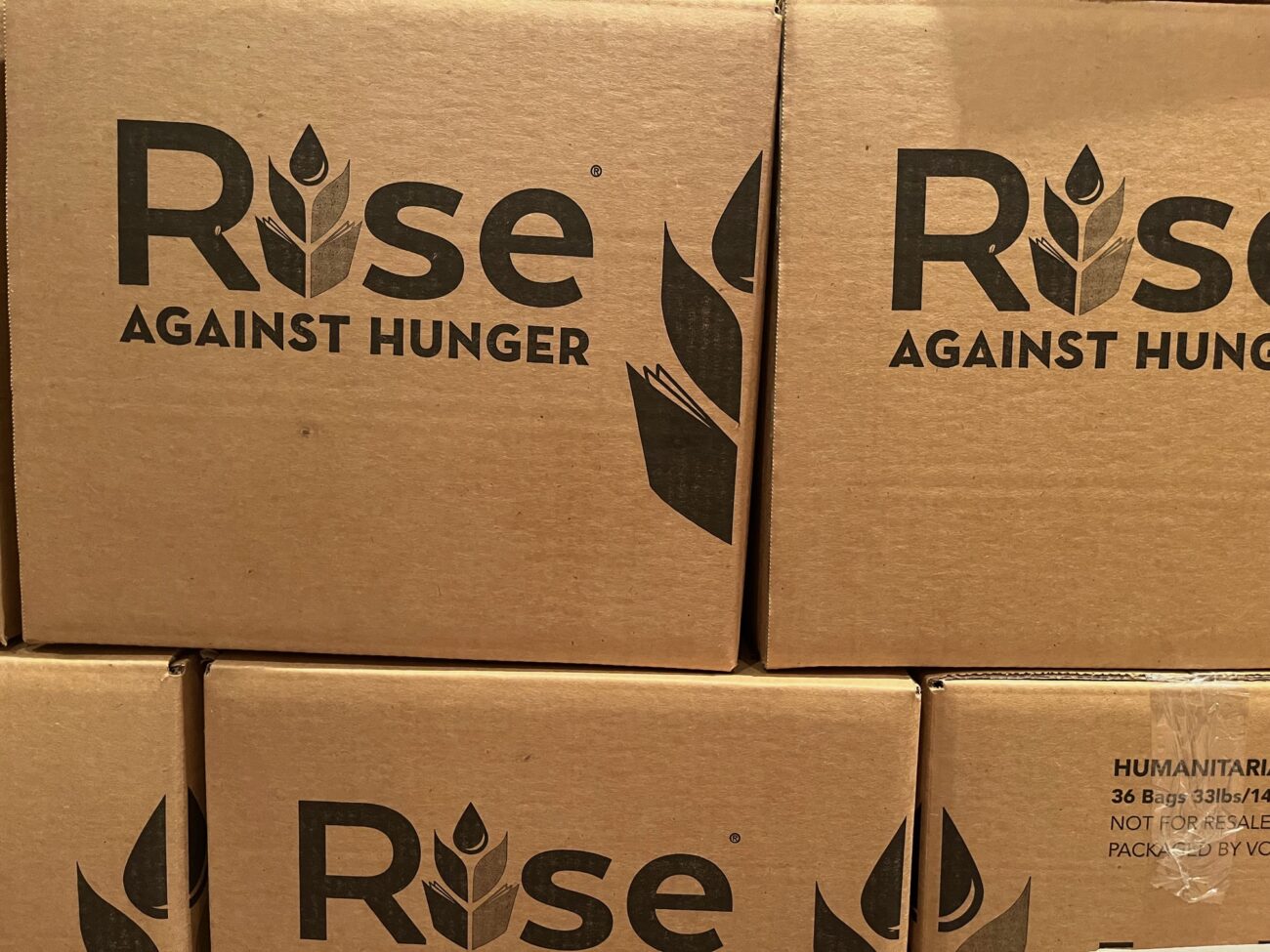 Rise Against Hunger boxes