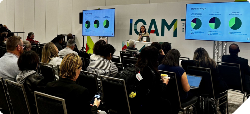 Kerry Scott Pokorny presenting at the ICAMS conference.